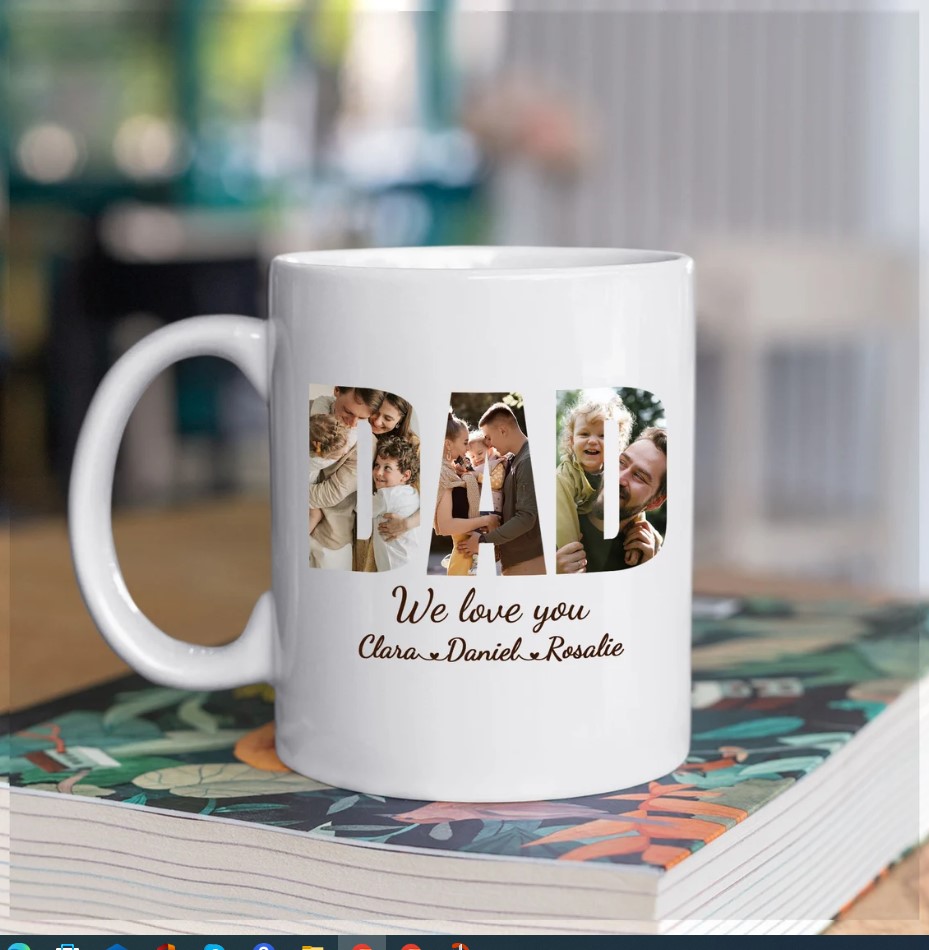 Personalized Dad Photo Mug Dad We Love You Custom Mug Fathers Day Gifts Gifts For Dad